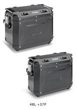 Komplet kufrów bocznych aluminiowych Kappa K'Force lewy: 48L, prawy:37L