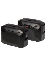 Kufry boczne plastikowe Hepco&Becker Xcore montowane na stelażu C-Bow czarne [pojemność: 2 x 18 l]
