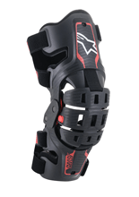 Ortezy kolanowe dziecięce Alpinestars Bionic 5S czarno-czerwone