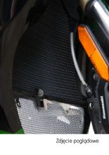 Osłona chłodnicy R&G aluminiowa do Kawasaki Ninja H2 SX (18-)/ ZH2 (20-) szara
