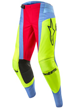 Spodnie cross Alpinestars MX Techstar Ocuri niebiesko-żółte-fluo