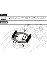 Tankring Lock-it Hepco&Becker modele Moto Guzzi V7 z plastikowym zbiornikiem [5 otworów montażowych]