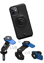 Zestaw na motocykl: etui na telefon iPhone 12 mini + mocowanie Quad Lock