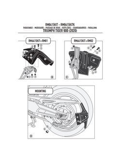 Kit montażowy GIVI do błotnika RM01 / RM02 do Triumpha Tiger 900 (20-)